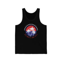 Load image into Gallery viewer, Red White and Chill Unisex Jersey Tank