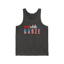 Load image into Gallery viewer, Red White and Booze Unisex Jersey Tank