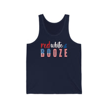 Load image into Gallery viewer, Red White and Booze Unisex Jersey Tank