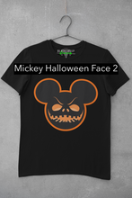 Load image into Gallery viewer, Disney Mickey Mouse Scary Halloween Face Unisex Cotton Tee