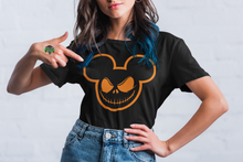 Load image into Gallery viewer, Disney Mickey Mouse Scary Halloween Face Unisex Cotton Tee