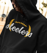 Load image into Gallery viewer, Pittsburg Steelers Football II Tailgate II Vintage Script Logo Racerback Tank Top