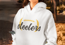 Load image into Gallery viewer, Pittsburg Steelers Football II Tailgate II Vintage Script Logo Racerback Tank Top