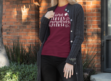 Load image into Gallery viewer, Autumn Leaves and Pumpkins Please | Autumn T-Shirt | Pumpkin Fall Harvest Shirt | Fall T-Shirt | Unisex Cotton Tee