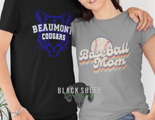 Load image into Gallery viewer, Baseball Mom Vintage Retro 70s Inspired T-Shirt