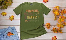 Load image into Gallery viewer, Pumpkin Kisses And Harvest Wishes Shirt | Autumn T-Shirt | Pumpkin Fall Harvest Shirt | Fall T-Shirt | Unisex Cotton Tee