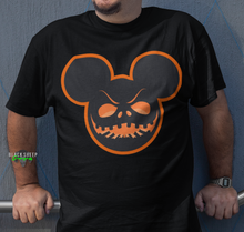 Load image into Gallery viewer, Disney Mickey Mouse Scary Halloween Face Unisex Cotton Tee
