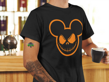 Load image into Gallery viewer, Disney Mickey Mouse Scary Halloween Face Unisex Cotton Tee