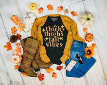 Load image into Gallery viewer, Thick Thighs Fall Vibes Unisex Style Cotton Tee