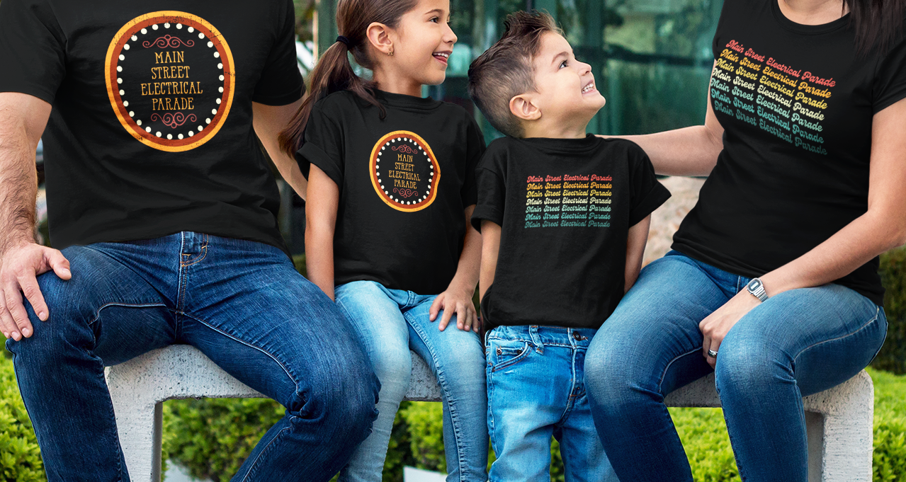 Disney Main Street Electrical Parade Vintage Logo T shirt Design